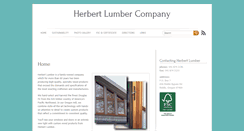 Desktop Screenshot of herbertlumber.com