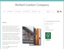 Tablet Screenshot of herbertlumber.com